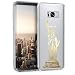 Produktbild kwmobile Hülle für Samsung Galaxy S8 - TPU Silikon Backcover Case Handy Schutzhülle - Cover klar Statue of Liberty Design Gold Transparent