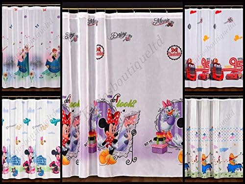 Beautiful Children Kids Ready Made Voile Net Curtains (Winnie the Pooh, 59'' x 59'' (150cm x 150cm ))