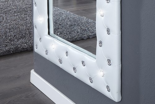 Pompöser Spiegel BOUTIQUE 170×60 weiss mit Strassknöpfen - 6