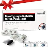 Inhalt: 1x Packung Beruhigungs-Zäpfchen (Lakritz Dragees inkl. gemein witzigem Beipackzettel)
