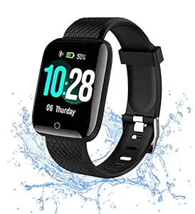 Texton (5 Years Warranty) N118 Upgraded Intelligence Bluetooth Monitor Smart Bracelet Health for Men Activity Tracker Bracelet Watch for Men Smart Fitness Band BP Monitor - Black