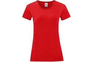 Fruit of the Loom Women's Iconic T-Shirt, Standard Length, Tunic, Pullover, Short Sleeve, Small, Heather Grey