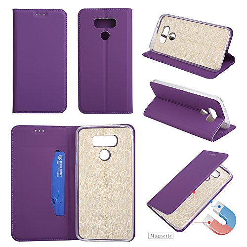 Funluna Funda LG G6, Carcasa Cartera Flip de Piel PU Libro Billetera con Función de Soporte y Ranuras de Tarjeta para LG G6