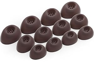 Okuli 12 x Silikonowe Końcówki Douszne Kompatybilny z Jabra Elite 10 Słuchawki w Brązowy