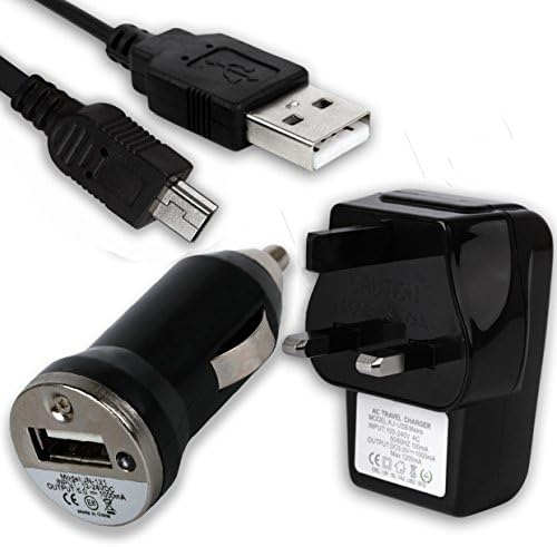 XYLO ACCESSORIES Charger Pack: Mains Adaptor / In Car Charger / Mini USB Data Sync Cable for Navigon GPS satnav 1200 1210 1300 1310 2100 2110 2200 2150 Max 2310 3300 Max 3310 Max 4310 Max 4350 Max 7310 8110 43 Max 33 Max 23 23er 13 13er 7210, Navigon 20 Plus, Navigon 40 Easy. Naigon 40 Plus, Navigon 40 Premium. Navigon 40 Premium Live