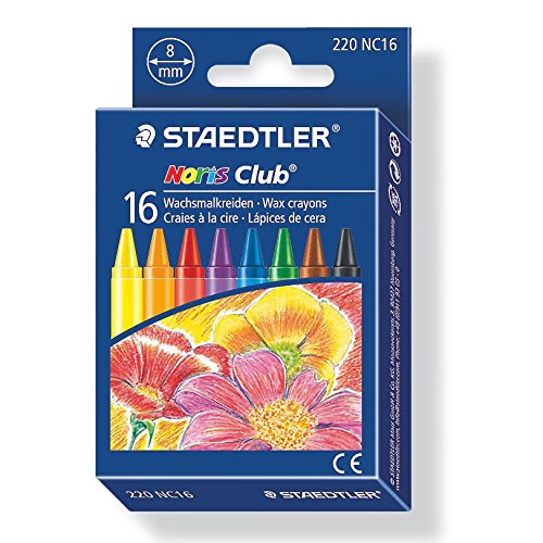 Staedtler 220 NC16 Wachsmalkreide Noris Club, 16 Stück im Etui