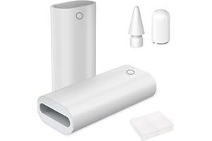 BYTLEOUTJ 2 Pcs Apple Pencil Adapter with Magnetic Replacement Cap and Replacement Pencil Tips Connector Compatible in box for Apple Pencil 1st Generation, Compatible with iPad Pro, iPad Air 3rd Generation