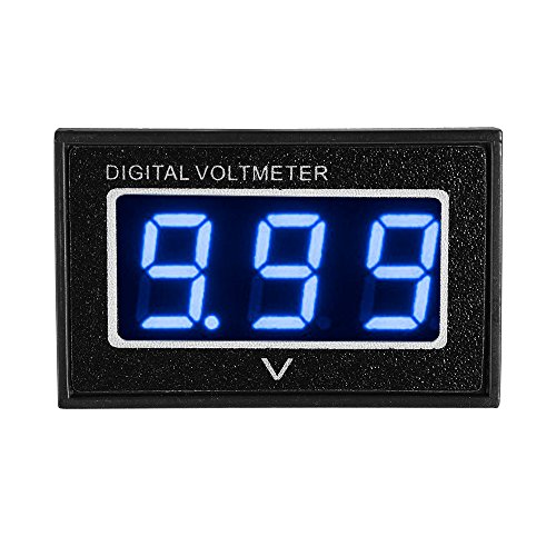 XCSOURCE DC3-30V Wasserdichtes Digital Voltmeter Blaues LED-Anzeige 12V/24V Voltmeter Messgerät Verkleidungs Batterie Volt Monitor Prüfvorrichtung mit Kabel TE523 - 3