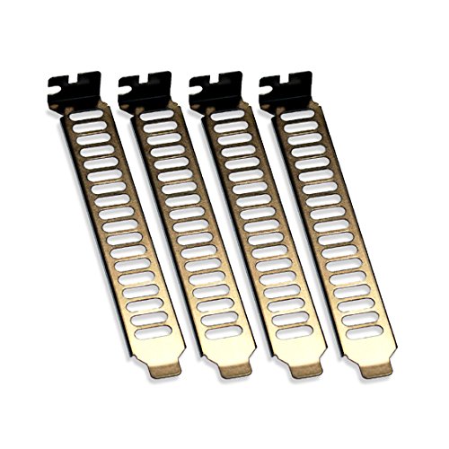 SilverStone SST-Aeroslots – PCI Slotblech mit Lüftungsschlitzen, Nickelbeschichtet (4 Stck.) - 3