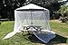 Garden Umbrella Parasol Table Screen Net Cover from Insects Wasps Flies Daddy Long Legs Spiders Mosquitoes - Suitable for 2.7m Parasol