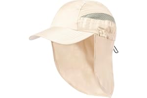MIBANDERA Casquette avec protection cou et nuque. Casquette trekking montagne randonnée. Casquette à fermeture réglable en microfibre. Casquette pour homme. Casquettes pour femme.