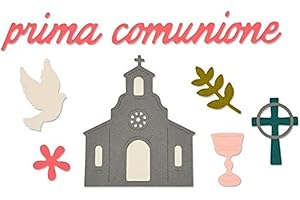 Sizzix Thinlits Fustella 9 Pezzi, Prima Comunione