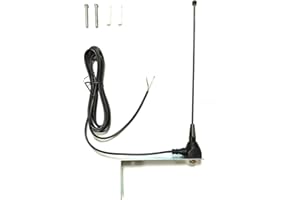 INSTALMATIC Antena receptora estandar sintonizada 433Mhz-868Mhz para mejorar alcance de señal de mandos de garaje compatible con cualquier receptor o central de control, con base y 2,5 metros de cable coaxial