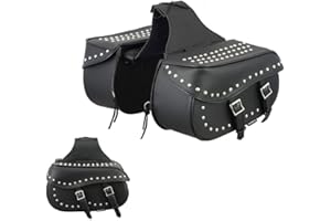 RXL Motorcycle Saddle Bag Motorbike Equipment Storage Organizer Waterproof Saddle Bag for Both Sides Tools Box Black