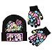 Produktbild Disney Little Girls Descendants Beanie Hat and Glove Cold Weather Set, Black, Ages 4-7