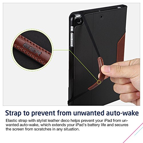 iPad Mini Hülle, ESR® Intelligent Bildserie Unternehmen Stil PU Ledertasche mit Auto aufwachen/Schlaf Funktion Schutzhülle für iPad Mini 1/2/3 (Braun) - 7