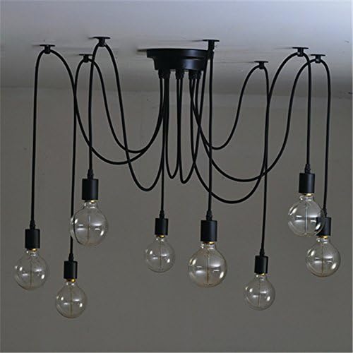 DengWu Pendant Lights Chandeliers Ceiling Lights LOFT simple creative Edison light bulb day women scattered flowers Nordic retro industrial bedroom restaurant bar hanging lamps