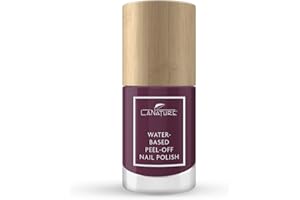 ‎LANATURE LaNature wasserbassierter Nagellack - Dunkles Weinrot - VEGAN - Waterbased Peel-Off Nail Polish - Passion Flower, 10 ml