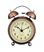 Vintage Look Copper Twin Bell Bending Glass Table Alarm Clock With Night Led Light - EDALRM011 RS.549.00