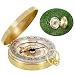 Produktbild Itian Bewegliche Taschen-Uhr-Flip, Kompass Outdoor-Navigationswerkzeuge , für Camping Wandern (Gold)
