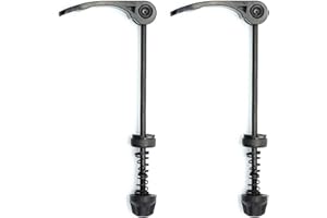ZEACCT 2-Pack Bike Quick Release Skewer Set, Front/Rear Adjustable Durable Wheel Nuts with Secure Locking Mechanism, Universal Fit for Road, Mountain & City Bicycles
