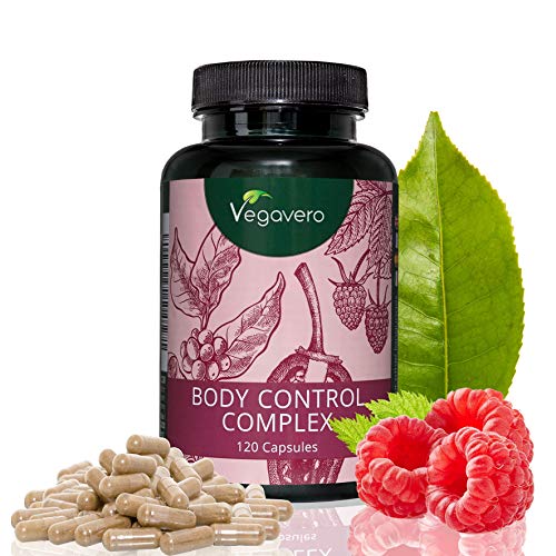 Quemagrasas Natural | FÓRMULA ÚNICA + SIN ADITIVOS | Quemar Grasas + Reducir el Apetito + Acelerar el Metabolismo | 120 Cápsulas | Combinación Única: Café Verde – Té Verde – Cetona de Frambuesa – Pimienta de Cayena – Zinc | Producto Alemán | Instrucciones en Español | Vegano, Sin Gluten | Body Control Complex | Vegavero