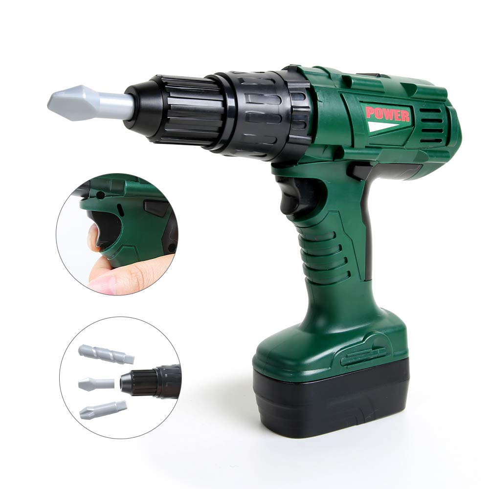 BeebeeRun-27-Pices-Jouet-Outils-Jeu-dimitation-Outil-de-Rparation-Jouet-avec-Sac--Dos-de-Rangement-Perceuse-Electrique-Jouet-Educatif-Enfant-Garon-Fille-456-Ans