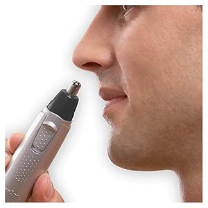 Braun Ear and Nose Hair Trimmer For Men, Precise and Safe Hair Removal, Fully Washable, EN10, Silver - Image 3