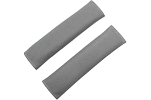 VOLLGUFEN 1 paio Imbottitura per cintura di sicurezza, imbottitura avanzata per cintura di sicurezza, copri cintura di sicurezza auto, per rendere più a loro agio i bambini e le donne incinte(grigio)
