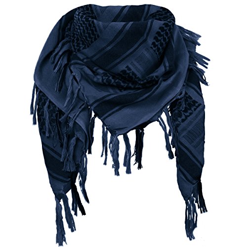 Free Soldier Foulard Keffieh militaire tactique Désert 100% coton, pour homme et femme, bleu