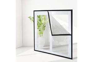 DUCHEN Transparent Window Mesh Net Cat Protection Net,Fly Screen Self adhesive Window Screen,Insect Mosquito Screen Mesh,Can be Cut to Fit-150x150cm