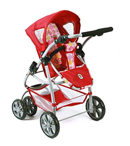CHIC 2000 Bayer 2-in-1 Bellina Combi Dolls Pram (Ruby Red)