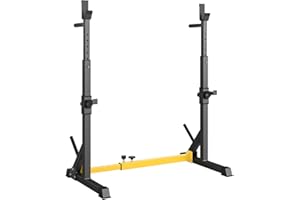 LIFERUN Rack da Squat, Supporto Bilanciere Regolabile, Stand per Sollevamento Pesi Multifunzione per casa, palestra Max 250 KG