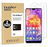 [Lot de 2] Verre Trempé Huawei P20 Pro [Garantie à Vie], iVoler Film Protection en Verre trempé écran Protecteur - ANTI RAYURES - SANS BULLES D'AIR -Ultra Résistant Dureté 9H Glass Screen Protector pour Huawei P20 Pro