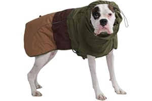 Spark Paws Breatheshield™ - Impermeabile per cani - Protezione e comfort per tutte le stagioni - Comfort traspirante, vestibilità adattiva e miglioramenti di sicurezza - Verde marrone chiaro, 3XL
