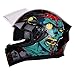 Produktbild Qianliuk Motorrad-Motorrad-Helm Erwachsene Persönlichkeit Dazzling Full Face Helm Anti-Fog Double Lens Helm Motorcross Helme 53-62CM