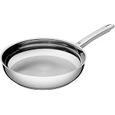 WMF Favorit &ndash; Professional Frying Pan 11 Inches Without Coating, Stainless Steel Frying Pan Suitable for Induction, Cromargan