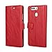 Produktbild casefirst Huawei P9 Wallet Leather Case with Protective Durable Pocket Shell Folio Flip Cell Phone Cover Bag with Card Slots,Cash Pocket,Red
