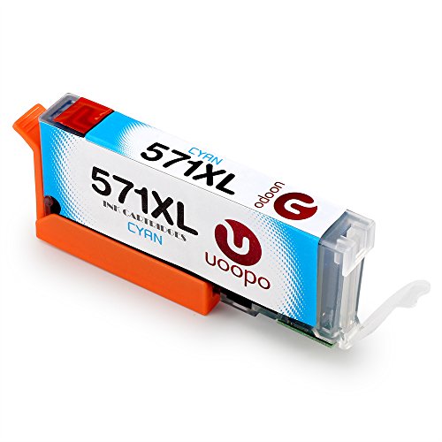Uoopo 5 Farbe Kompatible Tintenpatrone für Canon PGI-570XL CLI-571XL (Multipack Patronen 570 571) Kompatibel mit Canon PIXMA MG5750 MG6850 MG5751 MG6851 MG6853 MG5752 MG5753 MG6852 MG5700 MG6800 TS6050 TS6052 TS6051 TS5050 TS5055 TS5053 TS5051 Drucker (3 PGBK 1 Schwarz 1 Cyan 1 Magenta 1Gelb) - 5