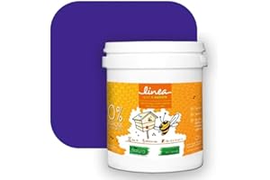 1000 TEINTES Peinture écologique Natura Linéa® Bleu Outremer (Côté Apiculture 9507) Ruche SATIN pour 12 m² - 1.00 L