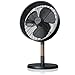Produktbild Brandson - Design Standventilator / Tischventilator | 3 Geschwindigkeitsstufen | Zuschaltbare 80° Oszillation | Angenehmes Betriebsgeräusch | Neigungswinkel ca. 25° | Hochmodernes Design in Eiche Rustikal / Schwarz matt