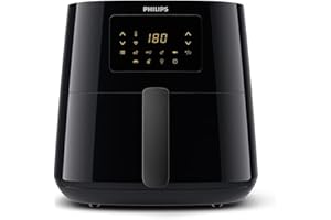 ‎PHILIPS Philips HD9280/90 Airfryer XL Essential (Heißluftfritteuse, 2000 W, 1200 g Kapazität, digitales Display, Wifi Connected) schwarz