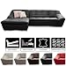 Produktbild Cavadore Leder-Sofa Lucas / Ledercouch mit Steppung und Schlaffunktion / Longchair links / Inkl. Bett und Bettkasten Größe: 287 x 81 x 165 (BxHxT) / Leder schwarz