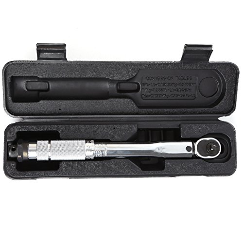 1/4 0,6 cm Ratsche Drehmomentschlüssel 5–25 Nm 4–18 ft/lbs + Aufbewahrungstasche