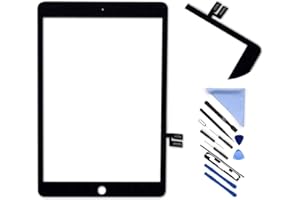 5665 Touch Screen Digitalisierer für i Pad 7 2019 7. Generation 10,2"A2197 A2198 A2200 Ersatz der Frontscheibe durch vorinstallierten Klebstoff (ohne Home-Taste, ohne LCD) + Werkzeuge (schwarz)