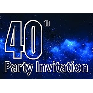 40th Theme Birthday Party Einladungen Einladungen Kinder Erwachsene Männer / Frauen i014