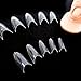 Well-Goal 500pcs Sharp Ending Stiletto glitter Color False Nail Tips Acrylic Nai