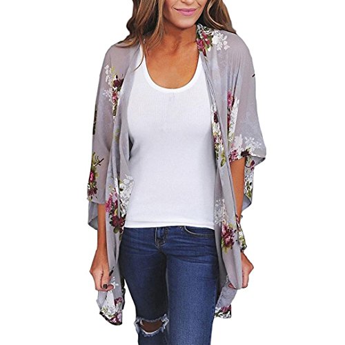 Women Ladies Beach Kimono Cardigan Bikini Cover Up Plus Size