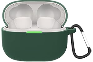 GIOPUEY Etui Sony LinkBuds S Silikonowe etui, Sony LinkBuds S Case Cover, Ultracienkie, Sony LinkBuds S Ochronne Etui - Armiczna zieleń