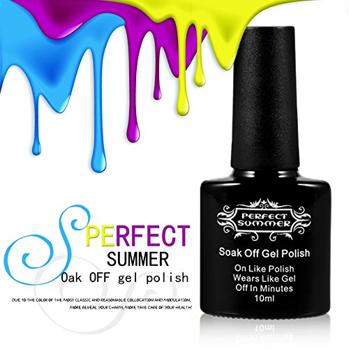 Perfect Summer Shellac 10ml Gel Nagellack Aufloesbarer UV LED Multi Farben 6pcs Kit #21 - 2